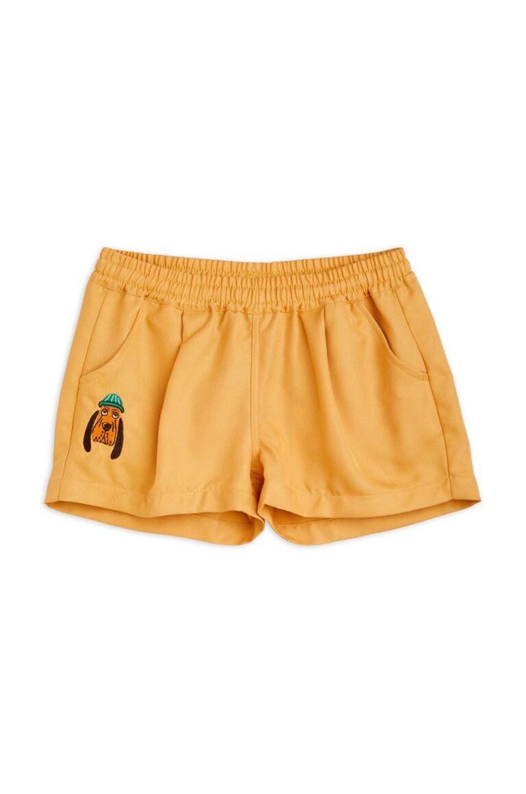 Mini Rodini pantaloni scurti copii culoarea bej