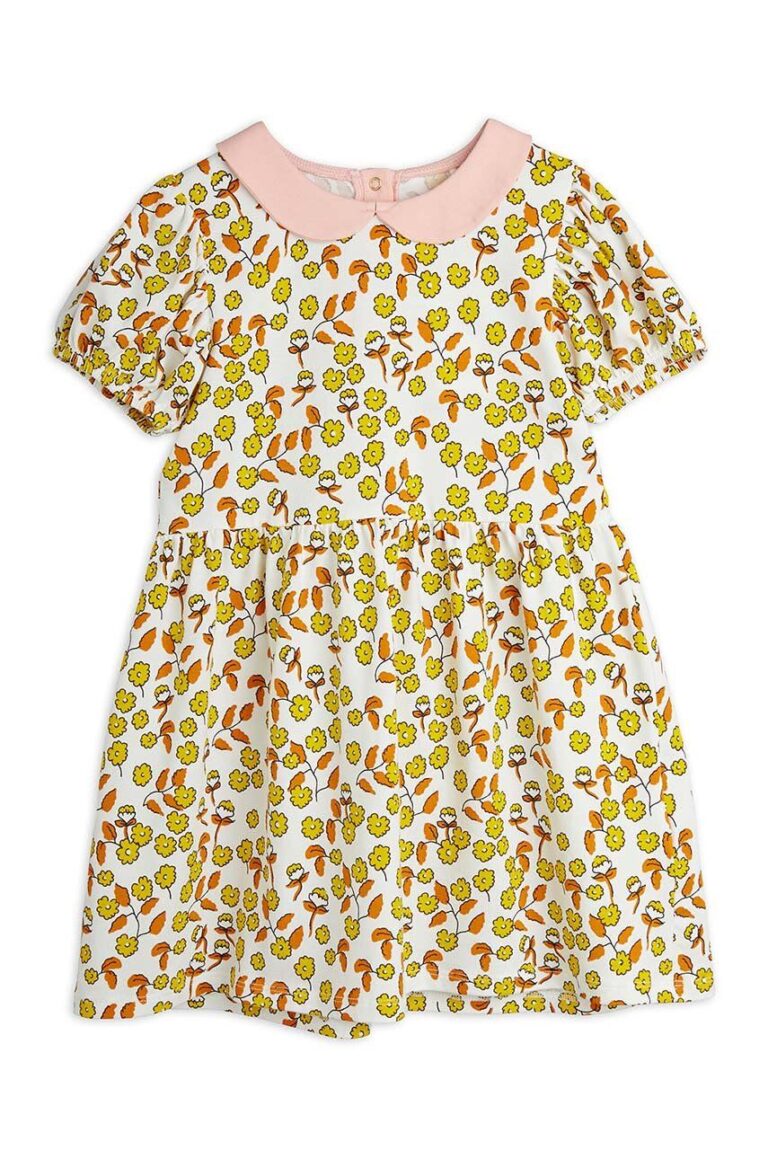 Mini Rodini rochie fete Flowers culoarea galben