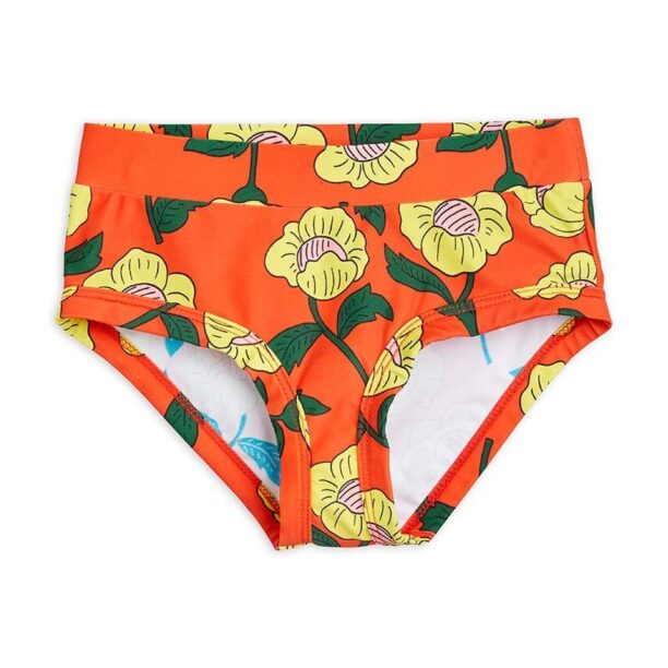 Mini Rodini slip de baie copii culoarea portocaliu