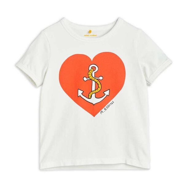 Mini Rodini tricou copii culoarea alb