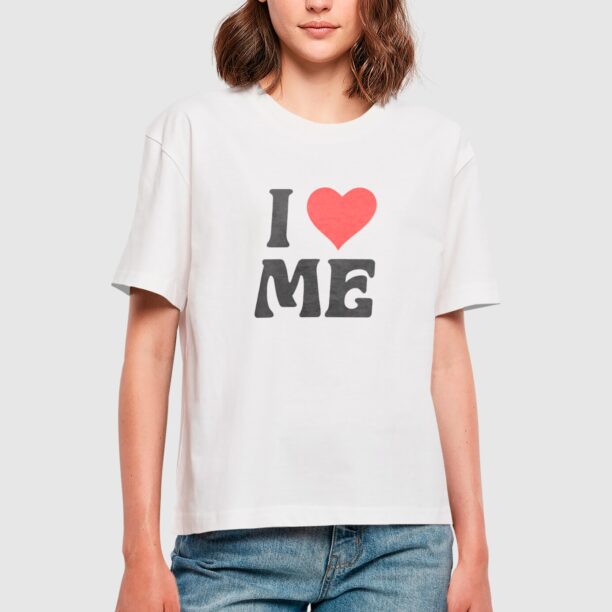 Miss Tee Tricou 'I Love Me'  sângeriu / negru / alb preţ