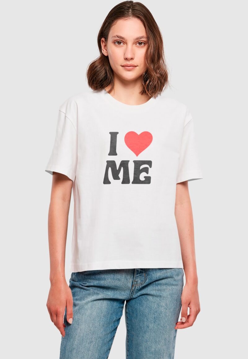 Miss Tee Tricou 'I Love Me'  sângeriu / negru / alb preţ