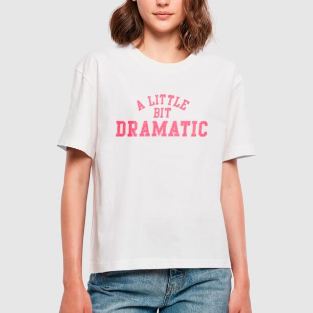 Miss Tee Tricou 'Lil Dramatic'  roz / alb preţ