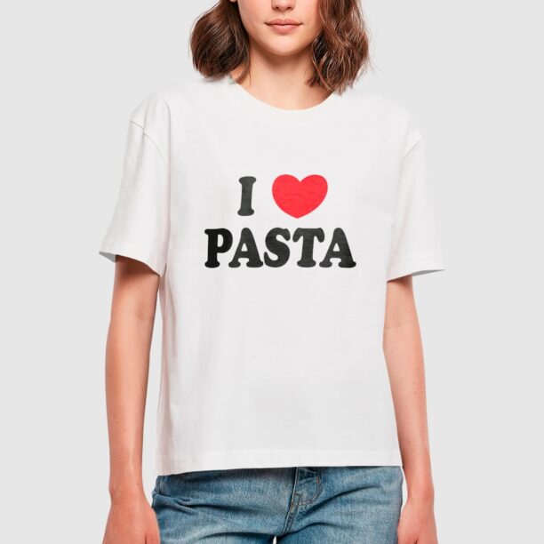 Miss Tee Tricou 'Pasta Love'  roșu / negru / alb preţ