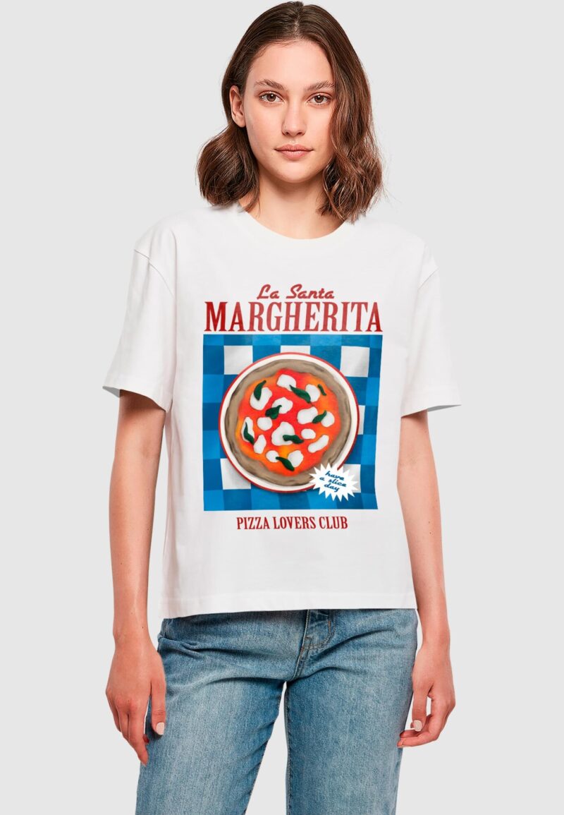 Miss Tee Tricou 'Santa Margherita'  albastru / maro / roșu cireș / alb preţ