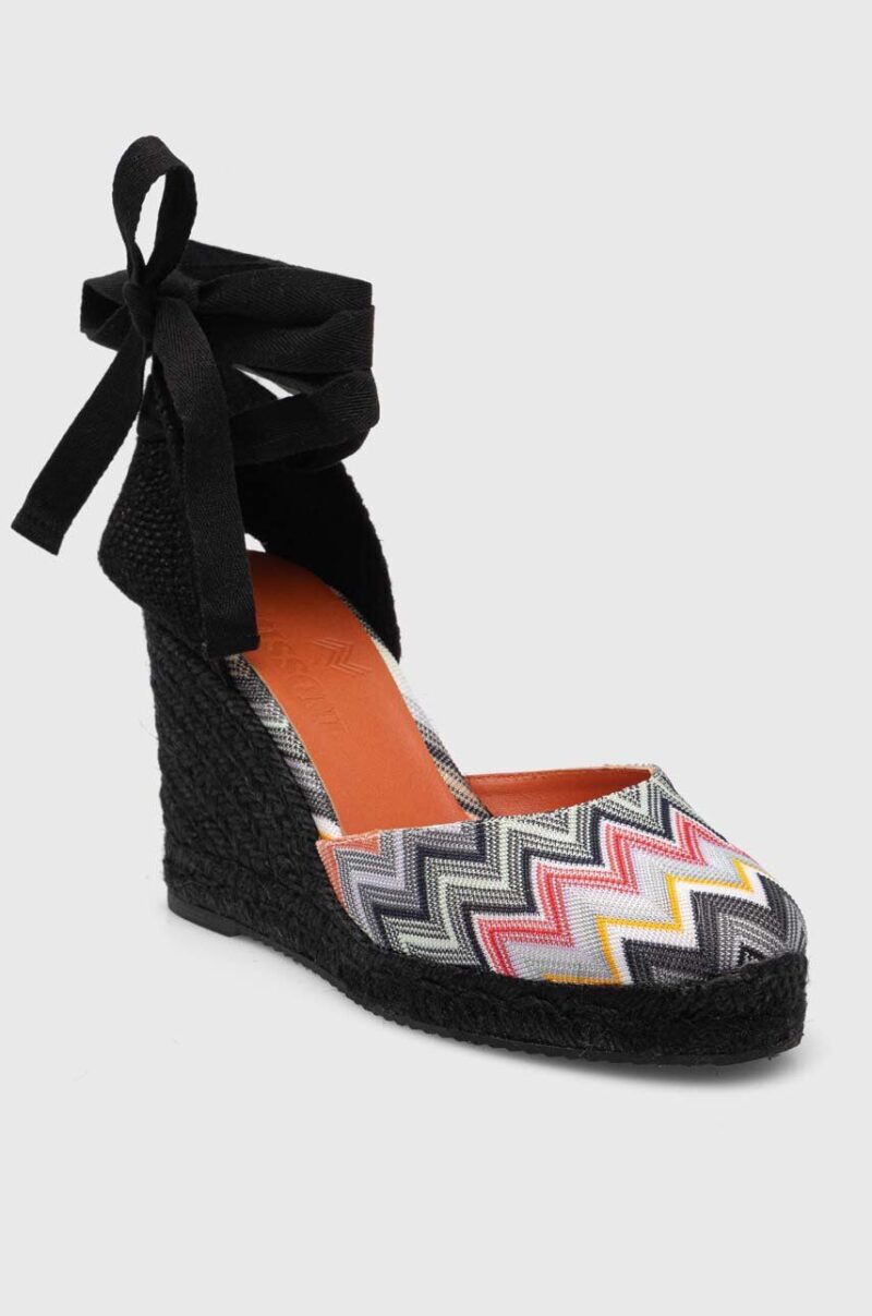 Missoni espadrile Eva 80 culoarea negru