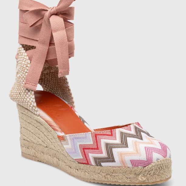 Missoni espadrile Eva 86 culoarea roz