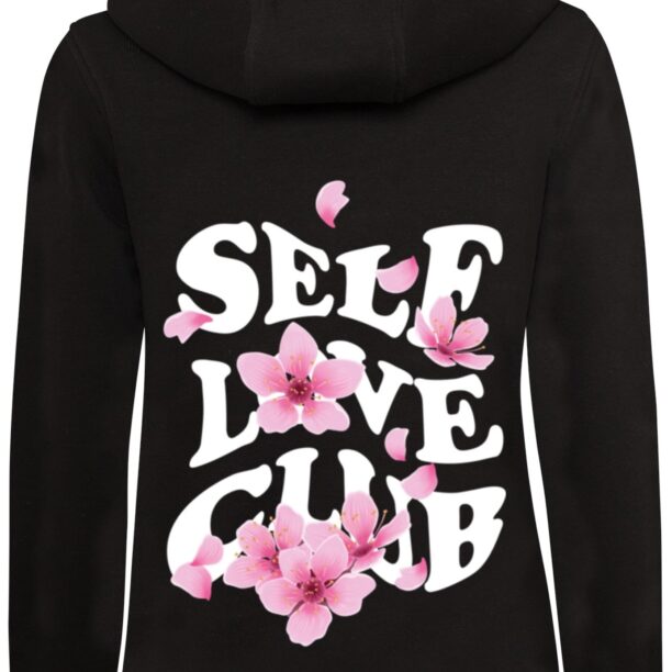 Mister Tee Bluză de molton 'Self Love Club'  roz / roz / negru / alb