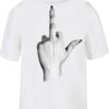 Mister Tee Tricou 'I Don't Give A F'  gri / negru / alb