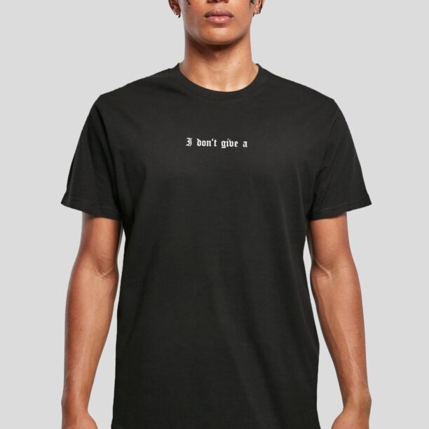 Mister Tee Tricou 'I Don't Give A'  gri / negru / alb preţ