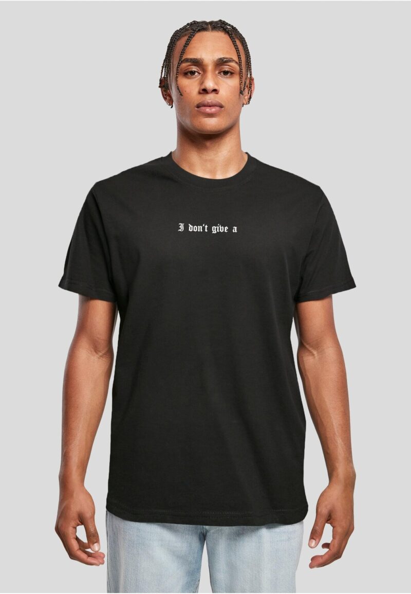 Mister Tee Tricou 'I Don't Give A'  gri / negru / alb preţ