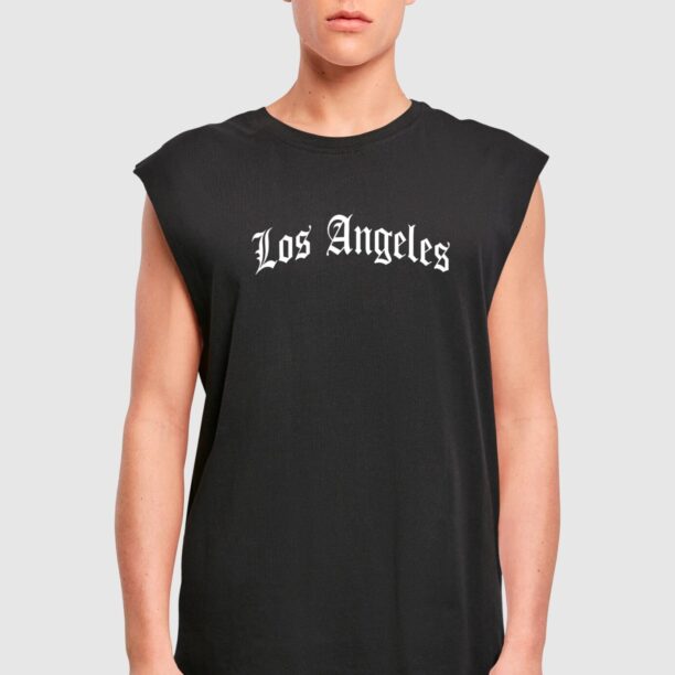 Mister Tee Tricou 'Los Angeles'  negru / alb preţ