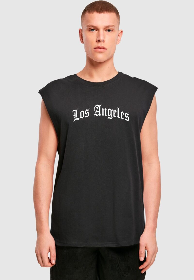 Mister Tee Tricou 'Los Angeles'  negru / alb preţ