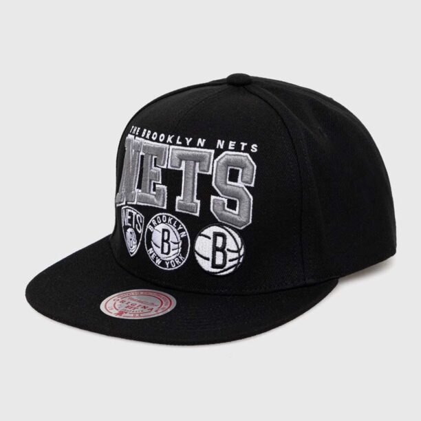 Mitchell&Ness sapca BROOKLYN NETS culoarea negru