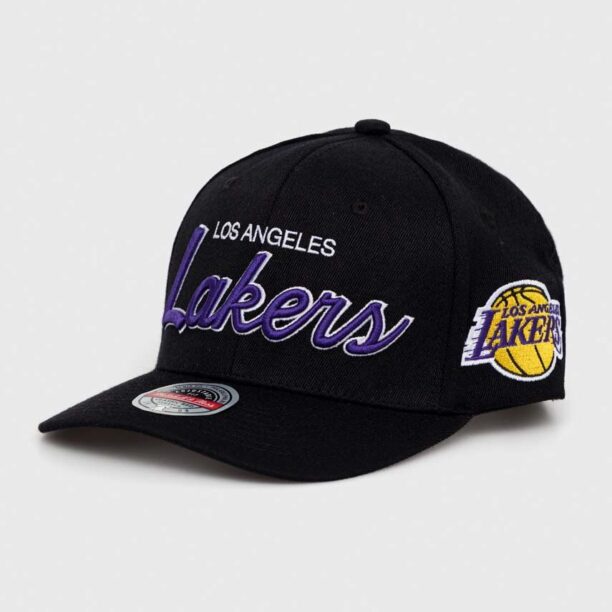 Mitchell&Ness șapcă din amestec de lână BOSTON CELTICS culoarea violet