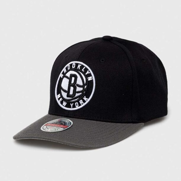 Mitchell&Ness șapcă din amestec de lână Brooklyn Nets culoarea negru