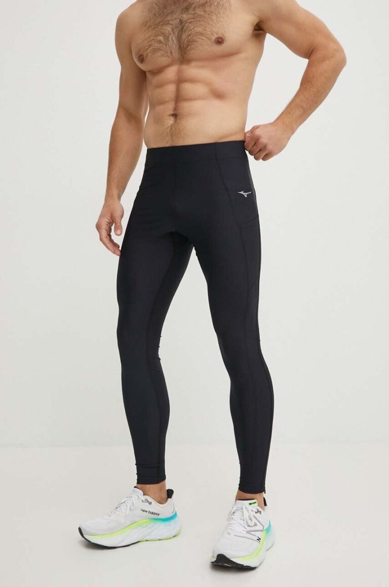 Mizuno leggins de alergare Impulse Core culoarea negru