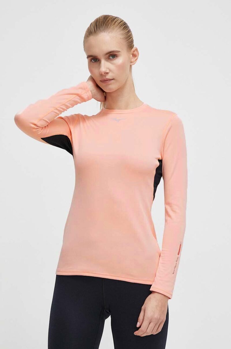 Mizuno longsleeve funcțional Mid Weight culoarea roz