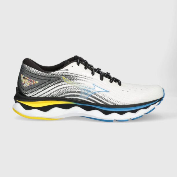 Mizuno pantofi de alergat Wave Sky 6 culoarea alb