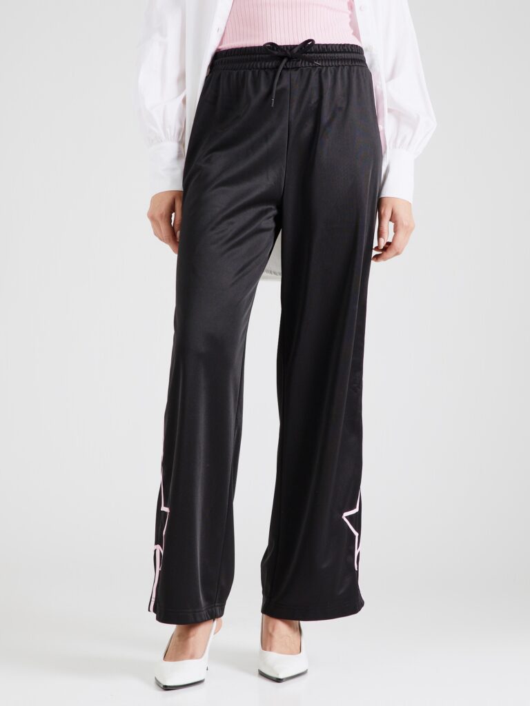 Monki Pantaloni  roz / negru