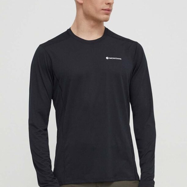 Montane longsleeve funcțional Dart Lite culoarea negru