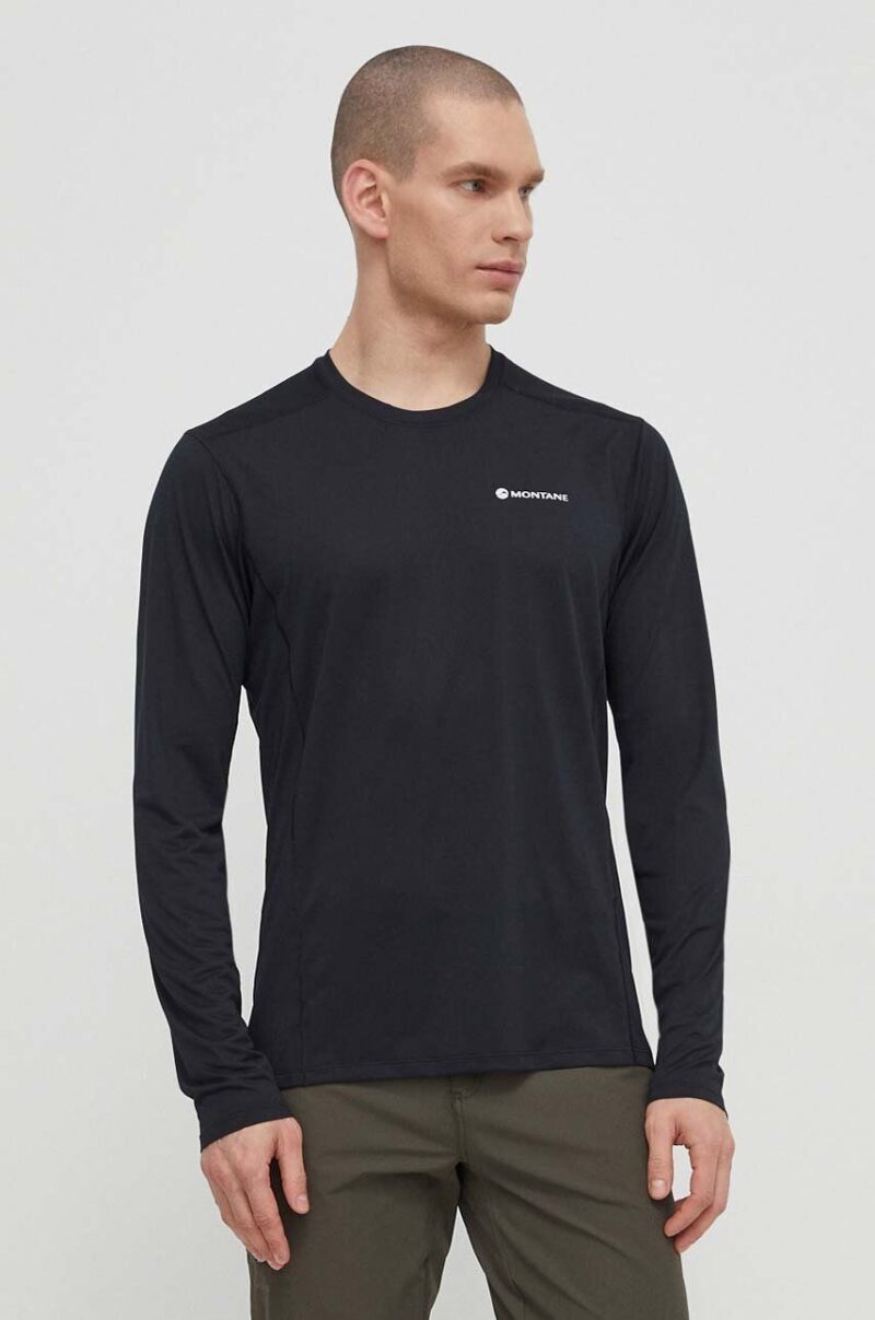 Montane longsleeve funcțional Dart Lite culoarea negru