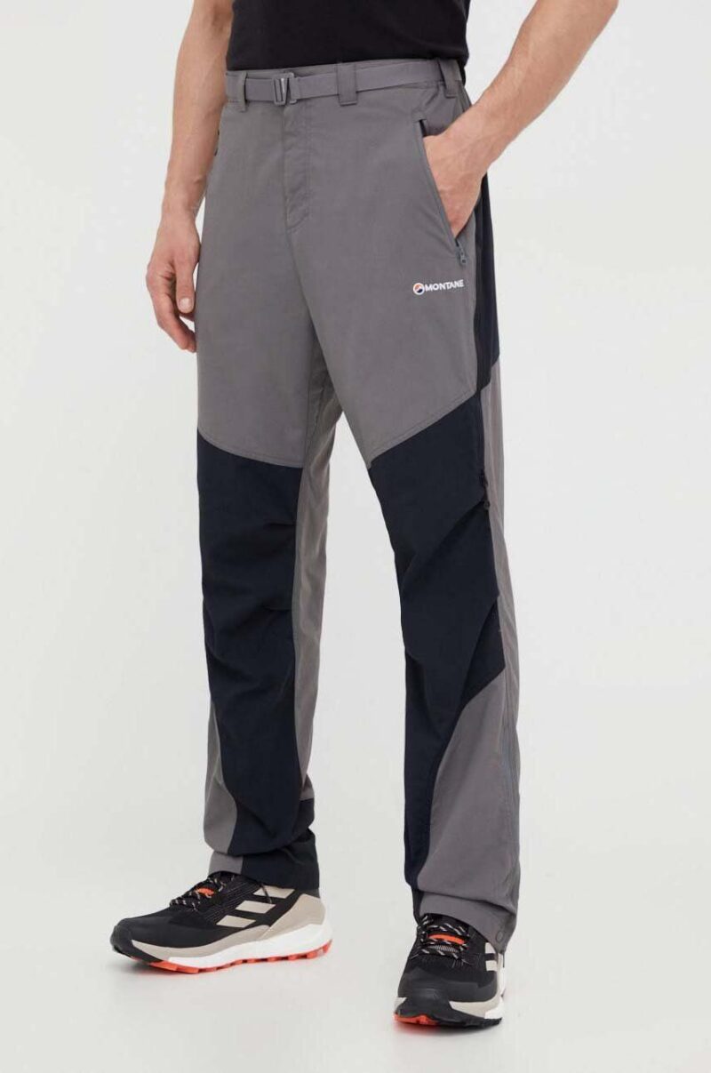 Montane pantaloni de exterior Terra culoarea gri