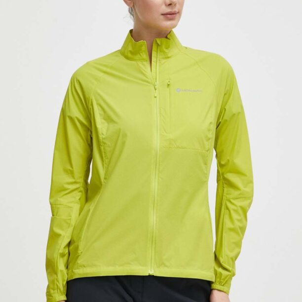 Montane windbreaker Featherlite culoarea verde