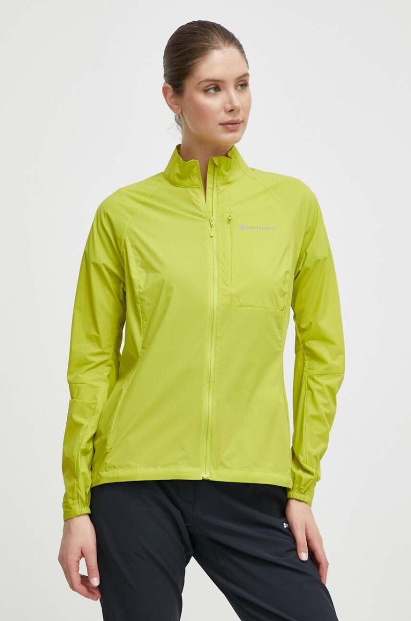 Montane windbreaker Featherlite culoarea verde