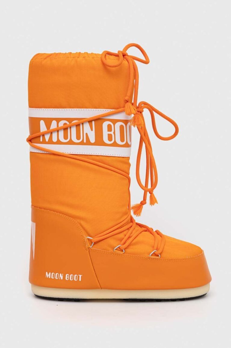 Moon Boot cizme de iarnă ICON NYLON culoarea portocaliu