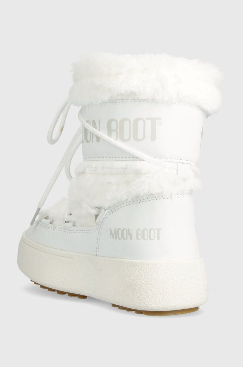 Moon Boot cizme de iarna copii 34300900 MB JTRACK FAUX FUR WP culoarea alb preţ