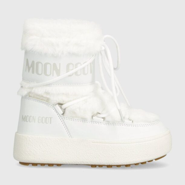 Moon Boot cizme de iarna copii 34300900 MB JTRACK FAUX FUR WP culoarea alb