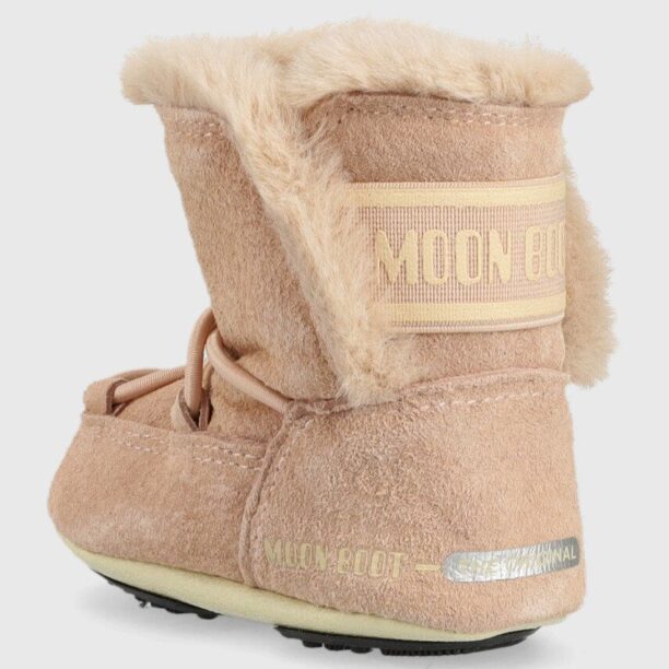 Moon Boot cizme de zapada din piele intoarsa Crib culoarea roz preţ