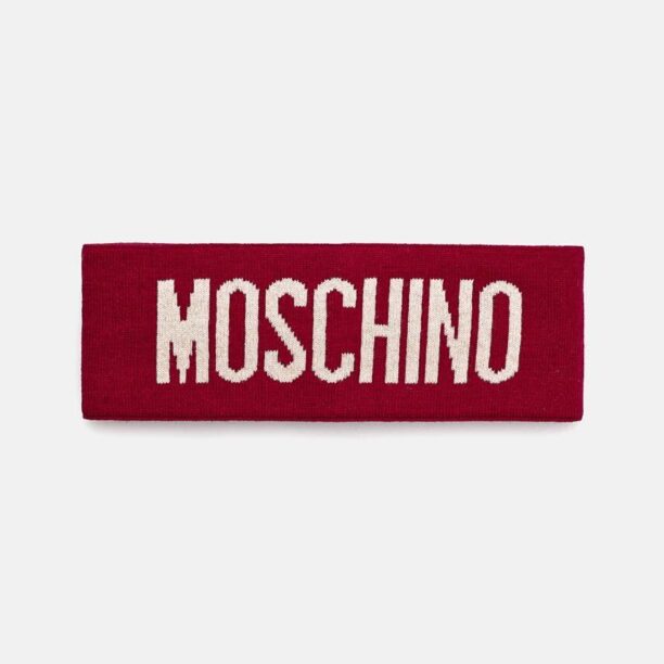 Moschino bentita din lana culoarea negru