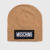 Moschino caciula de casmir culoarea maro