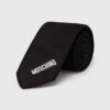 Moschino cravata de matase culoarea negru