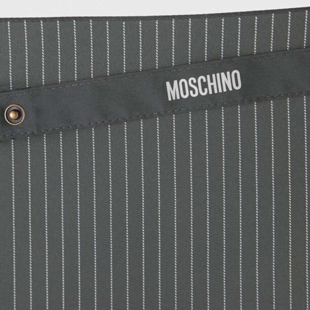 Moschino umbrela culoarea gri preţ