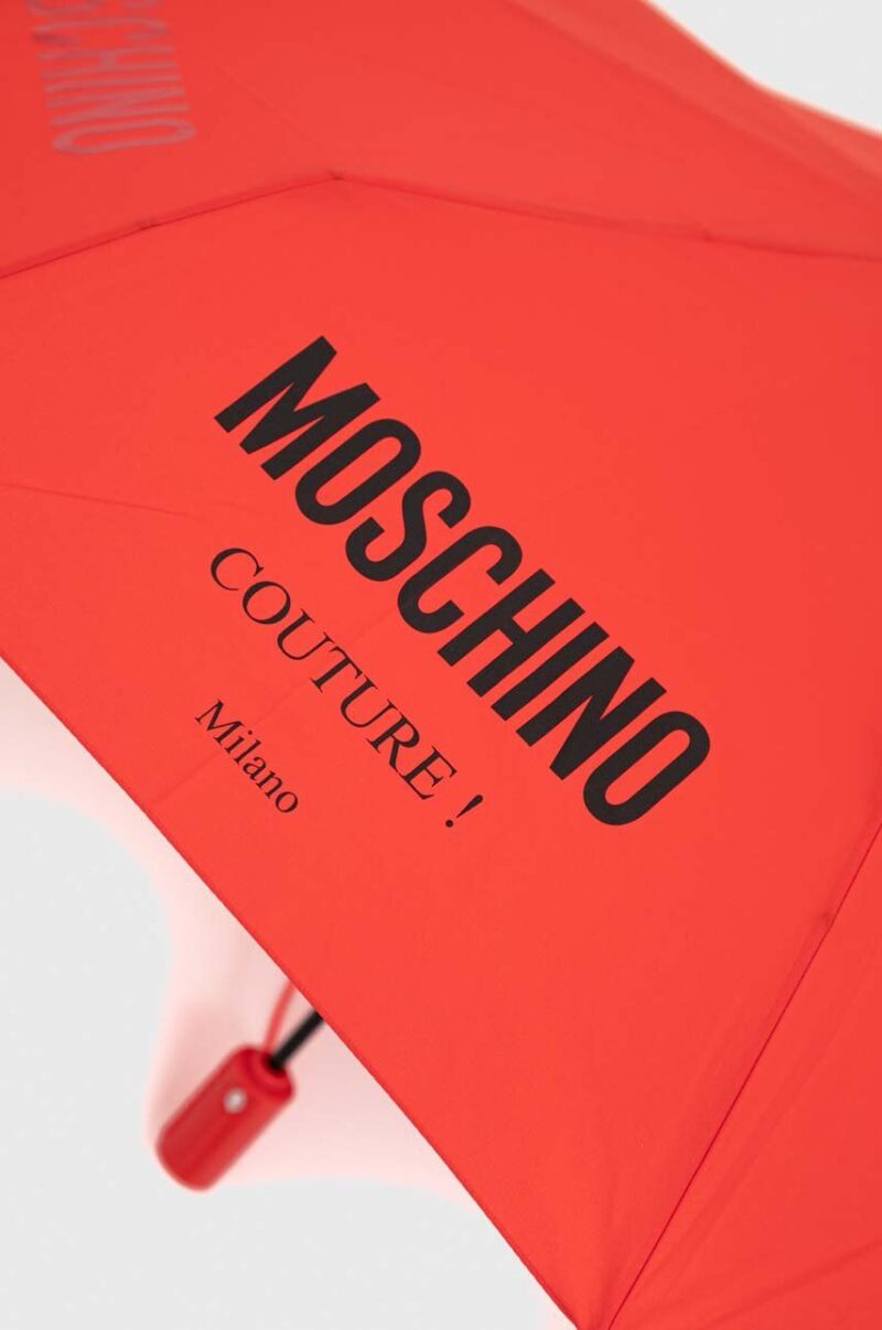 Moschino umbrela culoarea rosu preţ