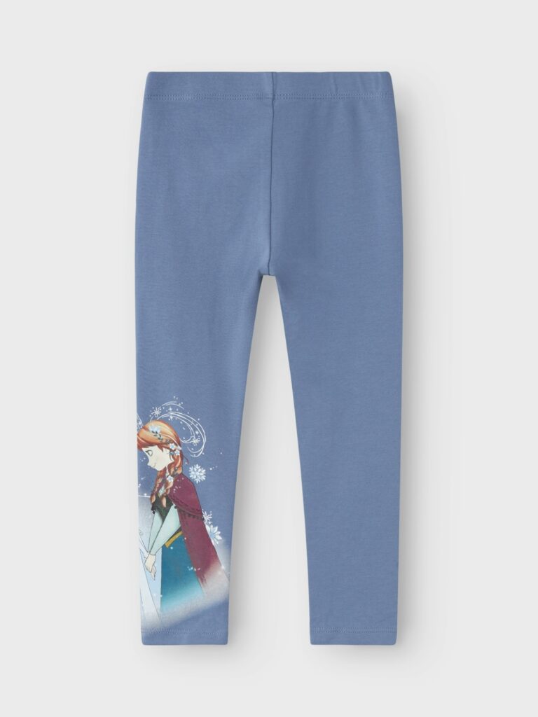 NAME IT Leggings 'NMFOKIRI FROZEN'  albastru pastel / albastru deschis / maro / alb