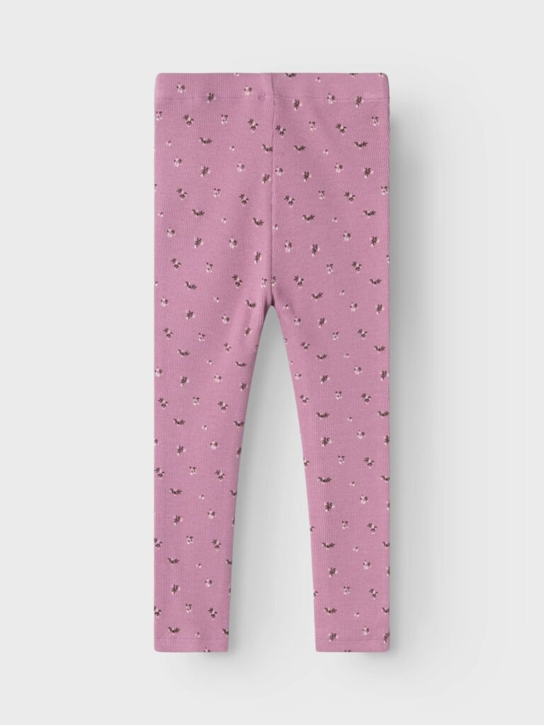 NAME IT Leggings 'NMFOLINNE'  maro / mauve / alb