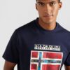 NAPAPIJRI Tricou 'Dorees'  bej / albastru marin / albastru deschis / roșu