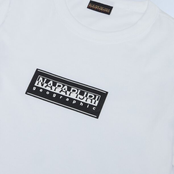 NAPAPIJRI Tricou 'K S-CHAMOIS'  negru / alb preţ