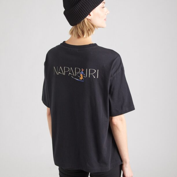 NAPAPIJRI Tricou 'S-BISE'  albastru / gri deschis / negru / alb preţ