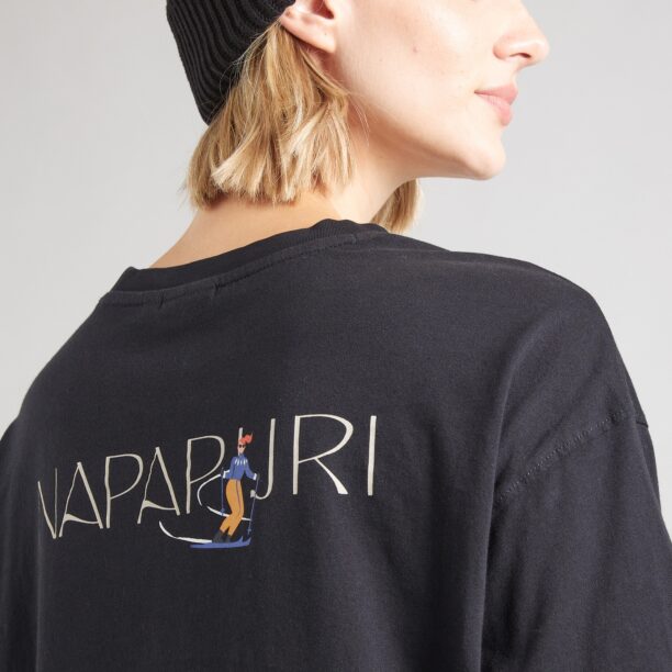 Preţ NAPAPIJRI Tricou 'S-BISE'  albastru / gri deschis / negru / alb