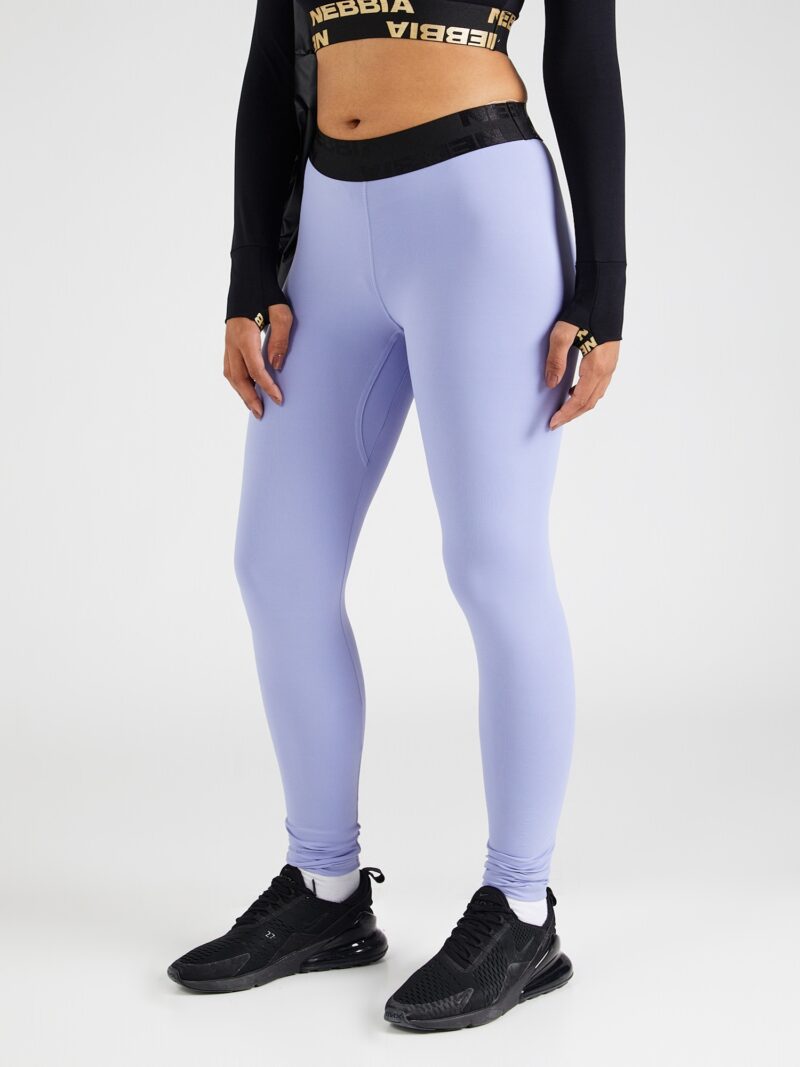 NEBBIA Pantaloni sport  mov deschis / negru