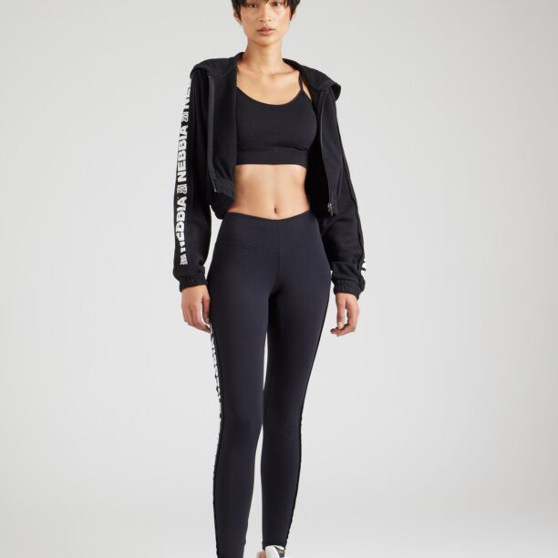 Cumpăra NEBBIA Pantaloni sport  negru / alb