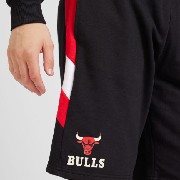 NEW ERA Pantaloni 'NBA'  roșu / negru / alb