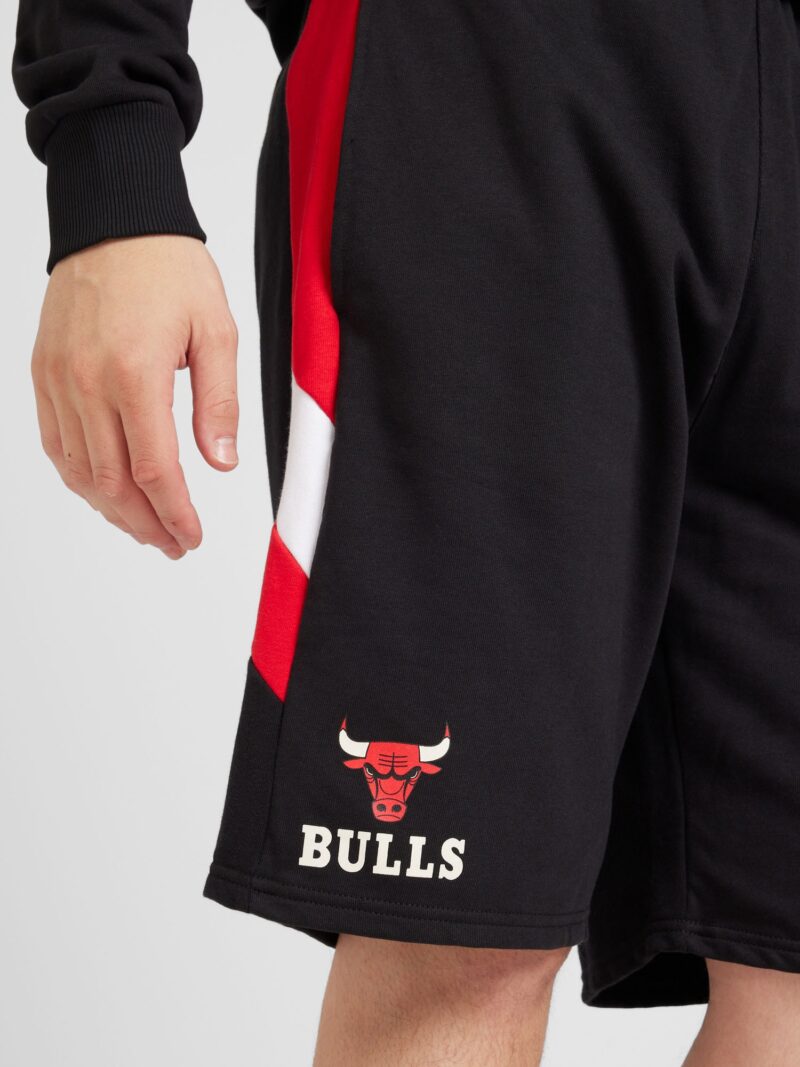 NEW ERA Pantaloni 'NBA'  roșu / negru / alb