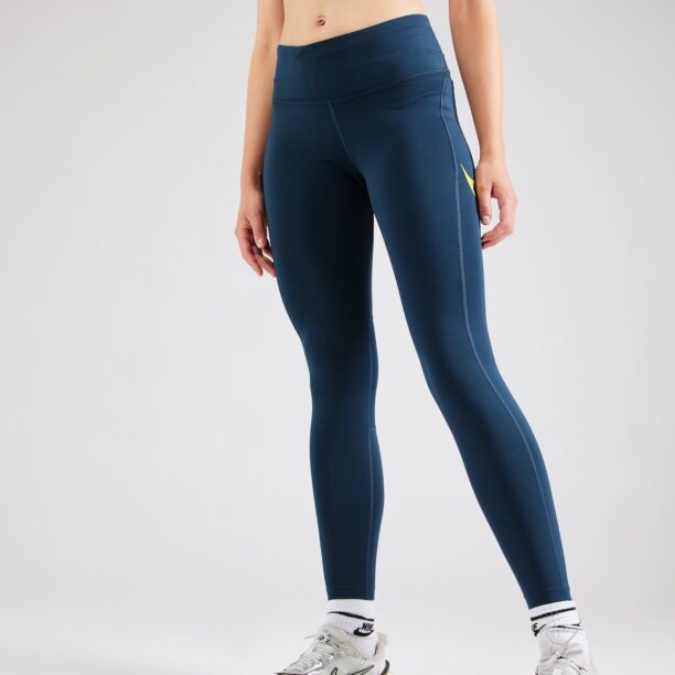 NIKE Pantaloni sport 'FAST'  bleumarin / galben