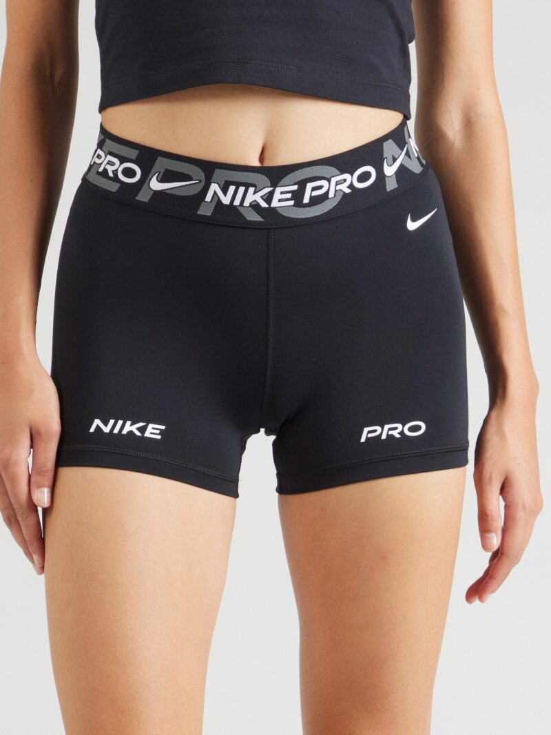 NIKE Pantaloni sport  gri închis / negru / alb